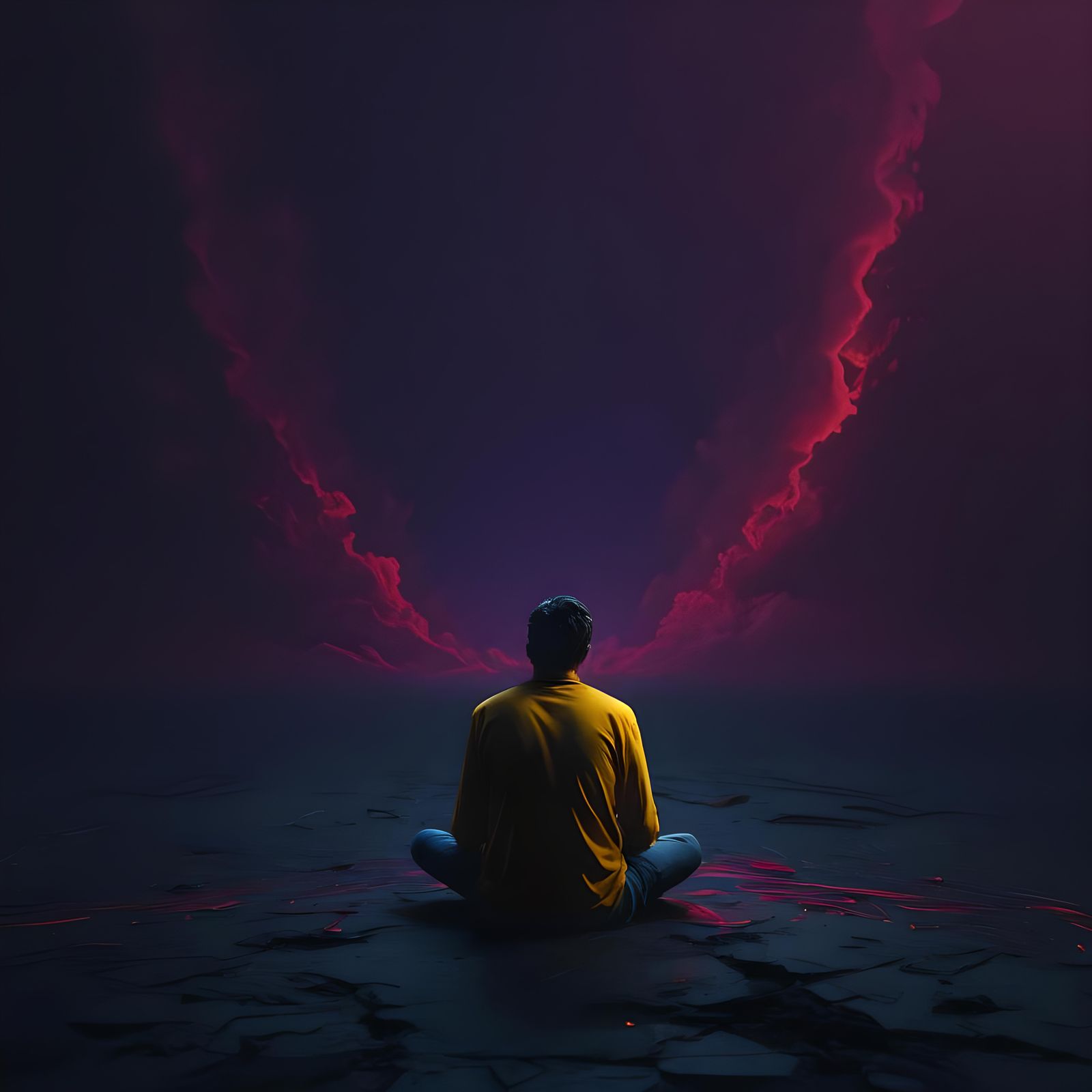 Hyperrealistic Concept Art: Loneliness Equals God