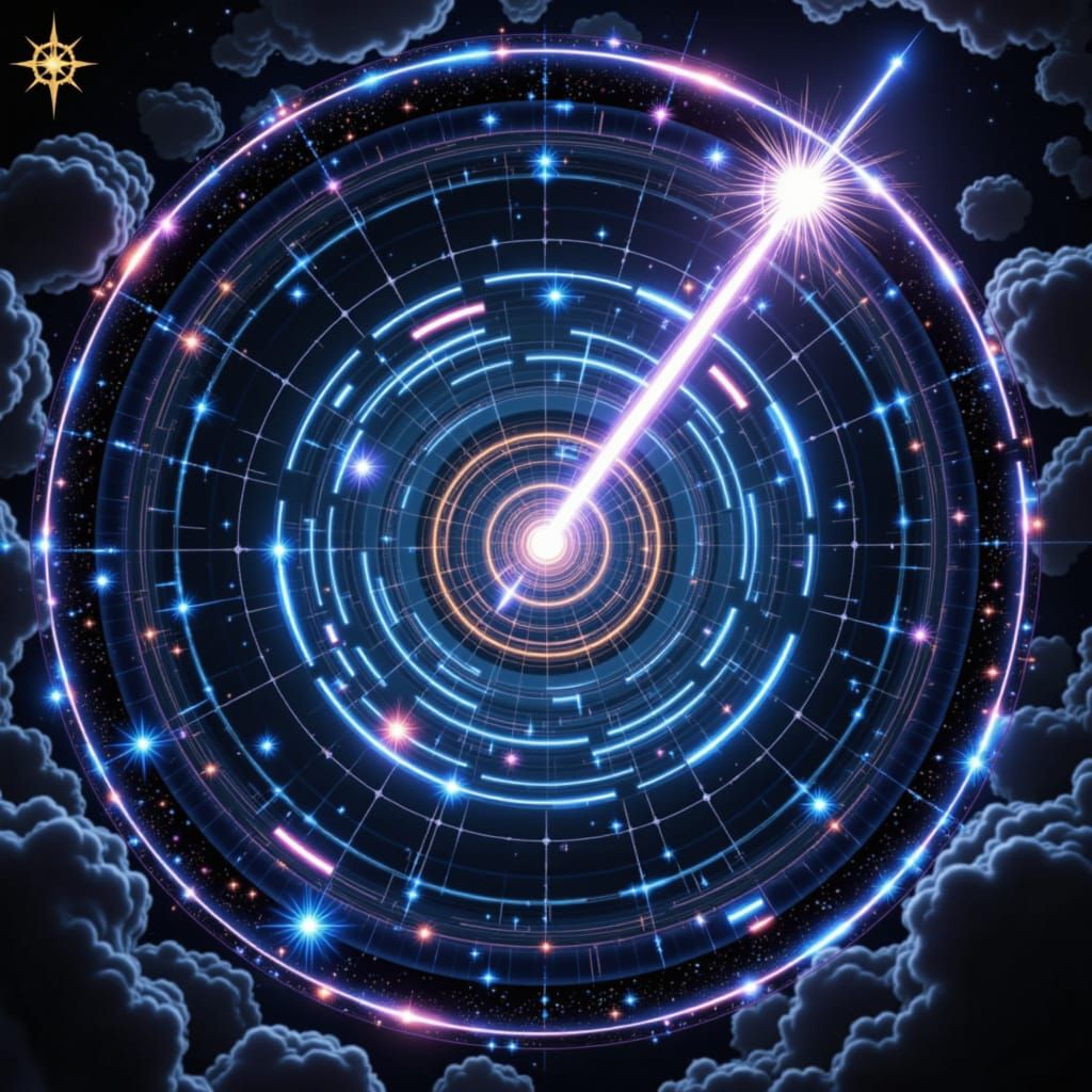 Cybernetic Infinity Symbol in Futuristic Style