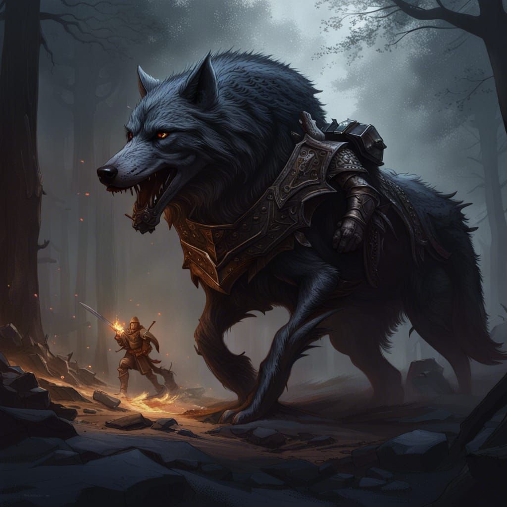 Knight and Wolf Prepare for War