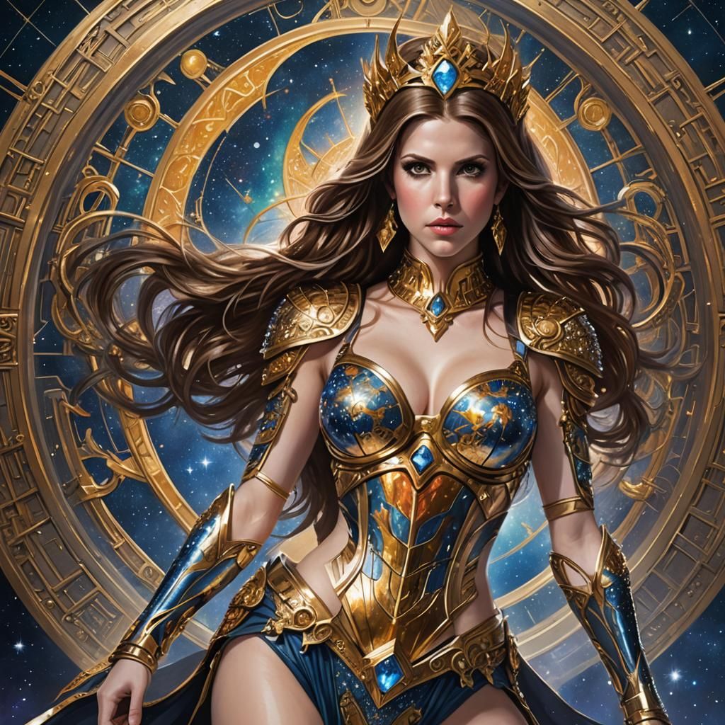 Regal Space Princess in Metal Bikini, Boris Vallejo Style