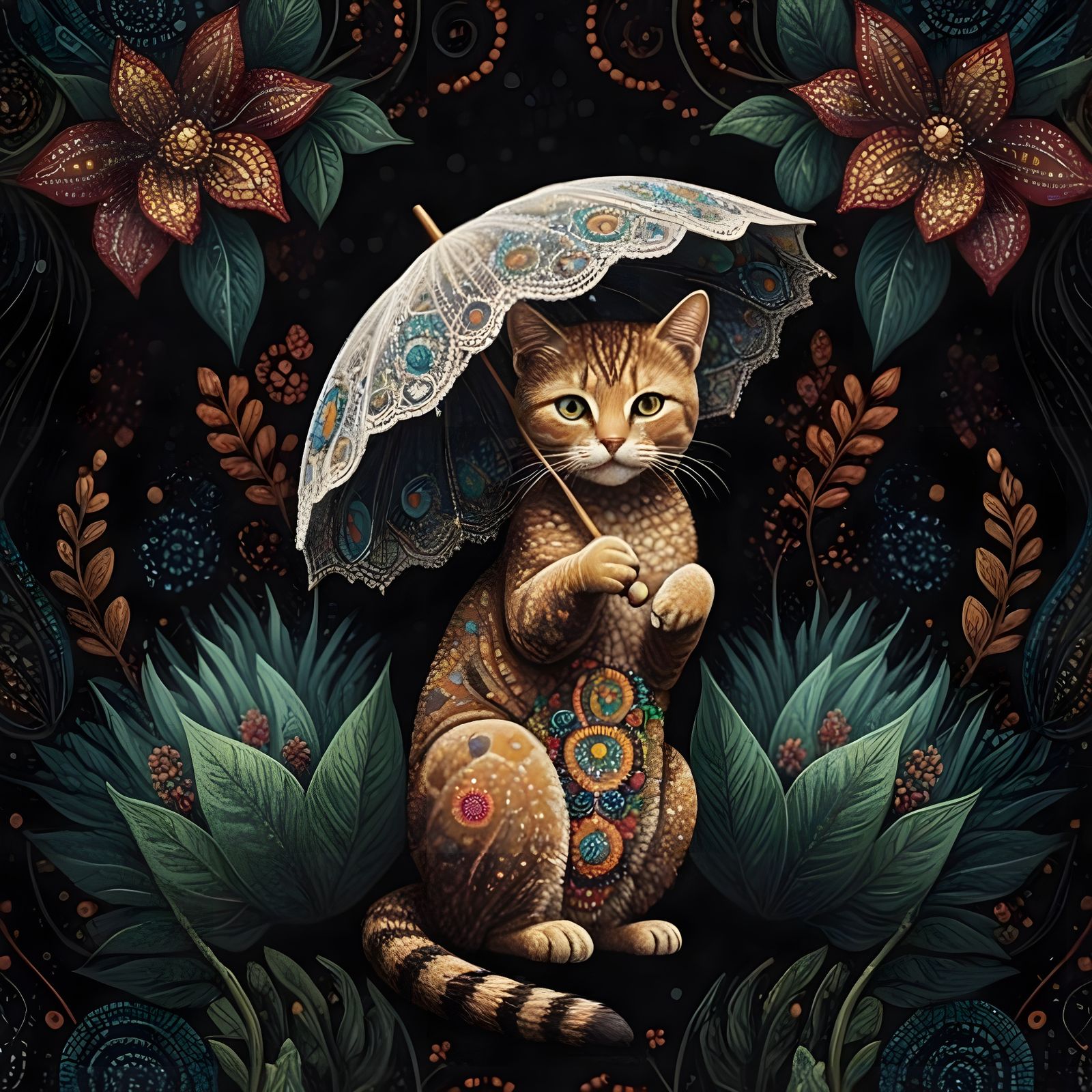 The Cat with an Umbrella