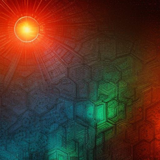 Glowing Nonlinear Time in Detailed Matte Painting