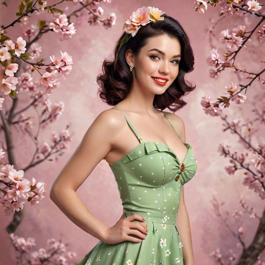 Hyperrealistic Spring Goddess