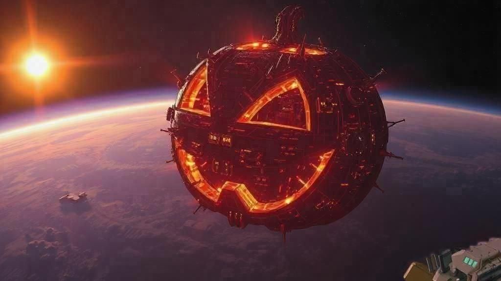 Jack-o-Lantern Space Station Concept Art