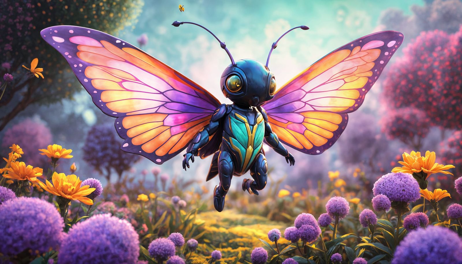 Chibi Ornithoptera Euphorion Humanoid Soars in Fantastical G...
