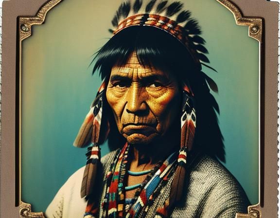 Vintage Photo of an American Indian Man