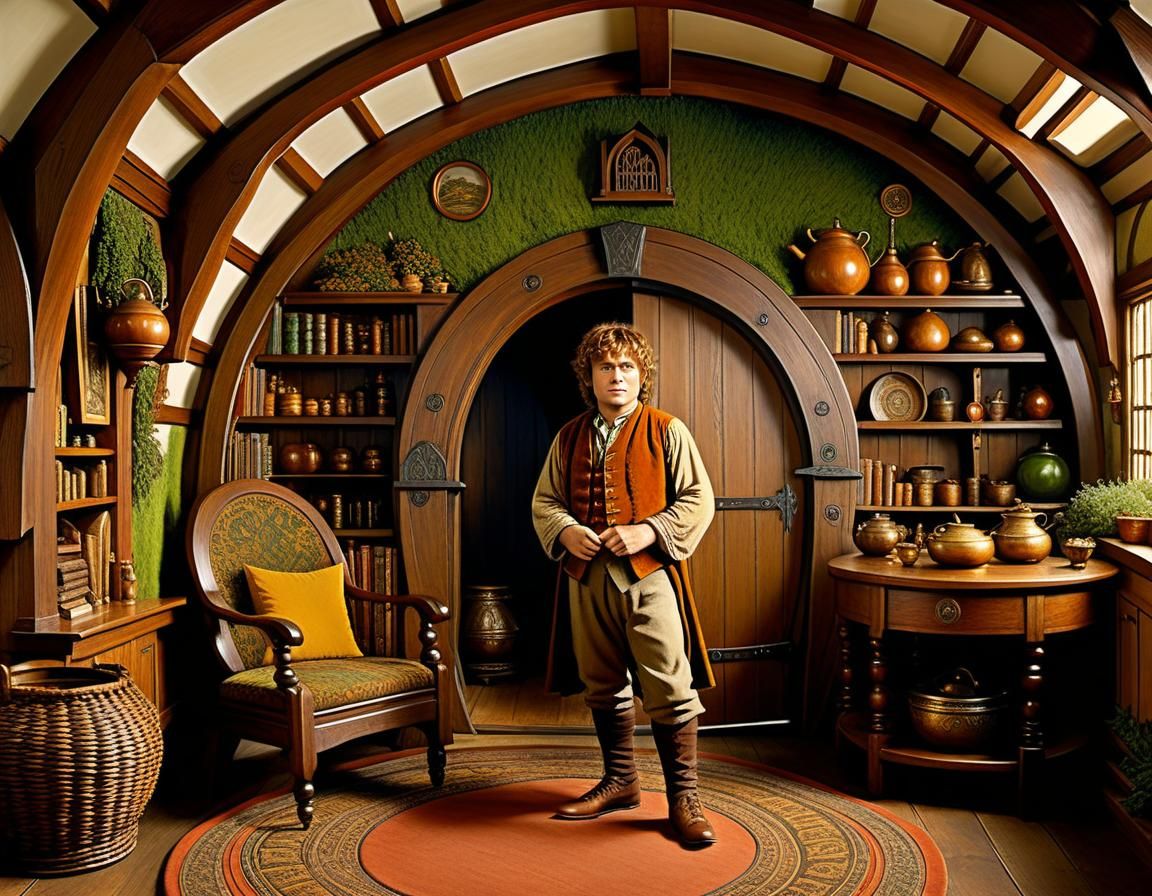 Samwise Gamgee Portrait in Hobbit Home