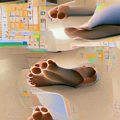 AI Generated Image of Human Feet