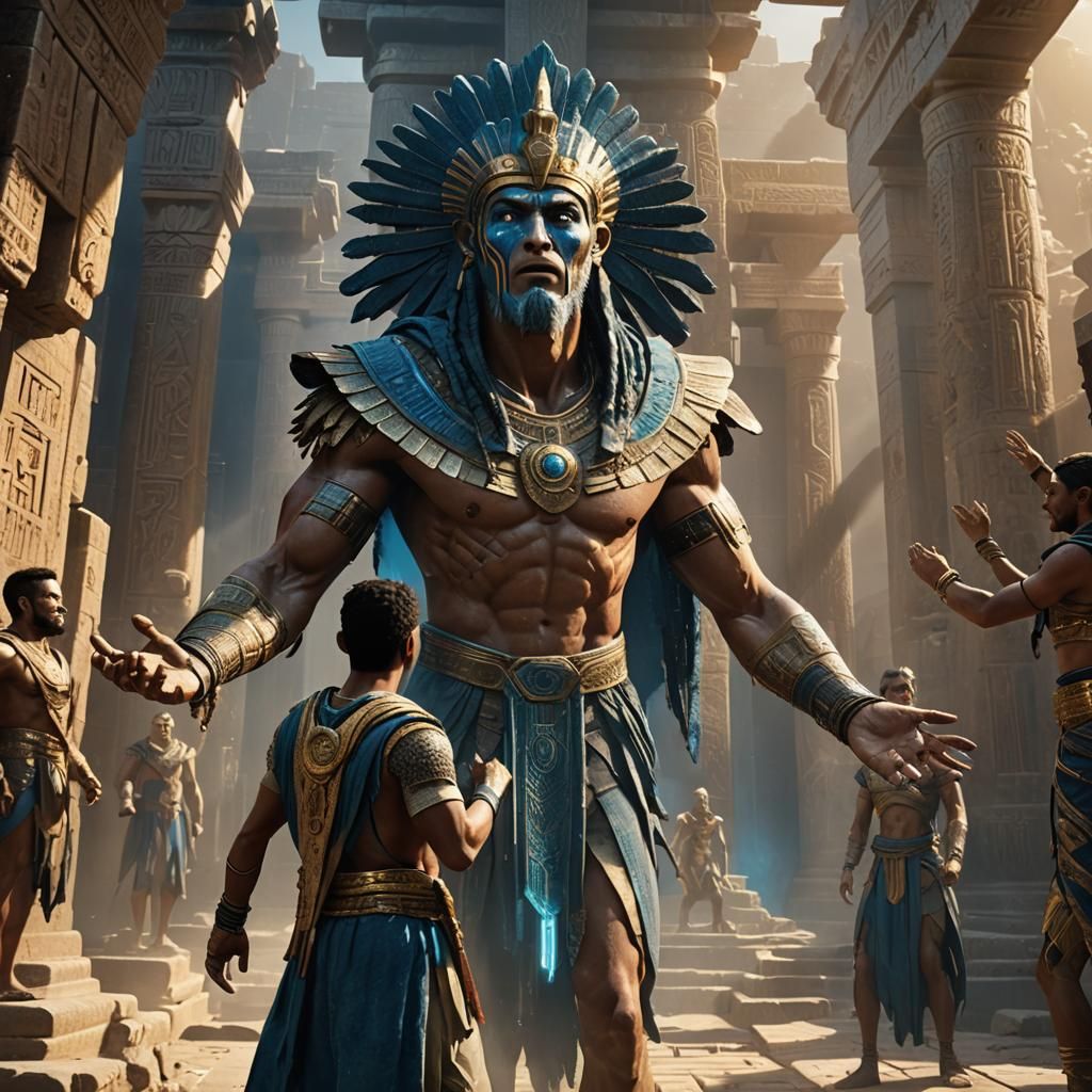 Ronaldo and Anunnaki in Ancient Sumerian Temple