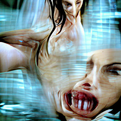 Melting Face: A Grotesque Vision of Anguish