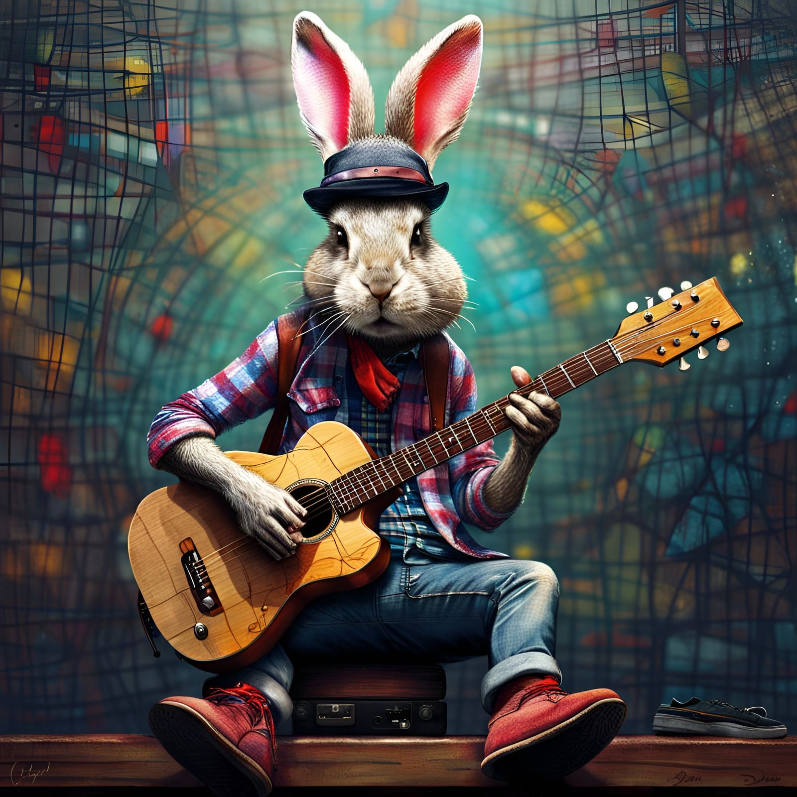 Hipster Bunny