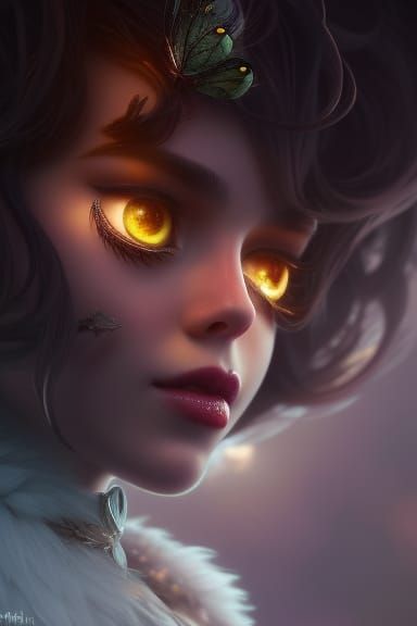 Filigree Gremlin Portrait in Overgrown Faerie Circle