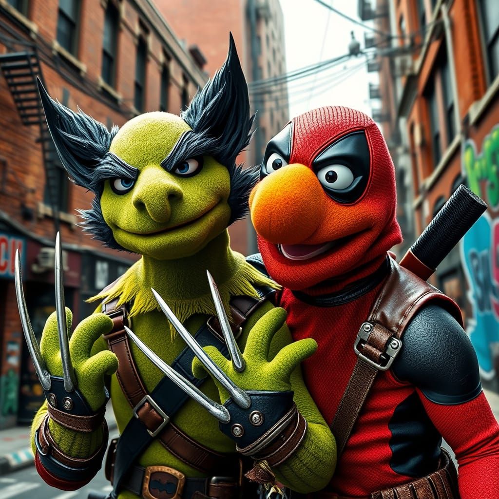 Muppet Superheroes Unleashed in Gritty Cityscape