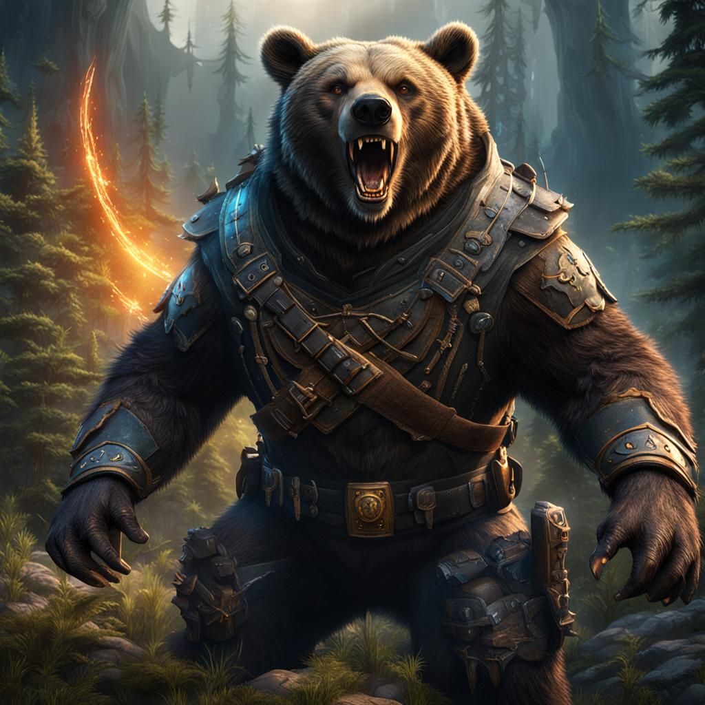 Bear Ranger Scares Villains with Powerful Roar