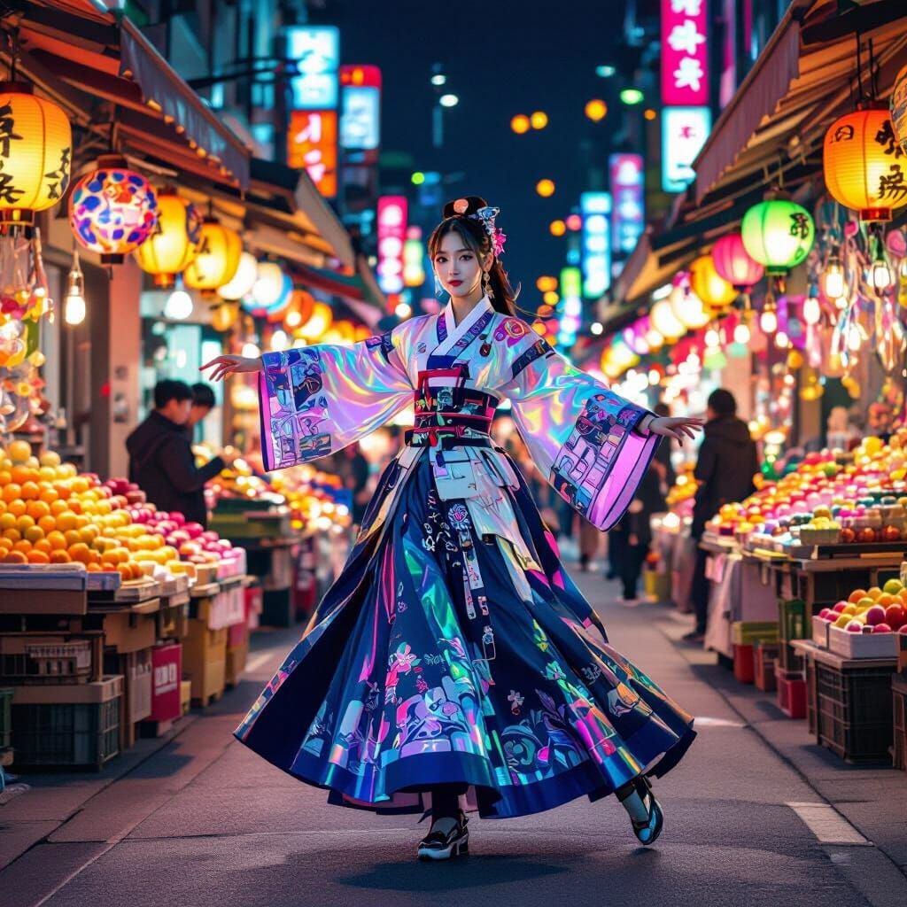 Futuristic K-Pop Idol Performance in Seoul