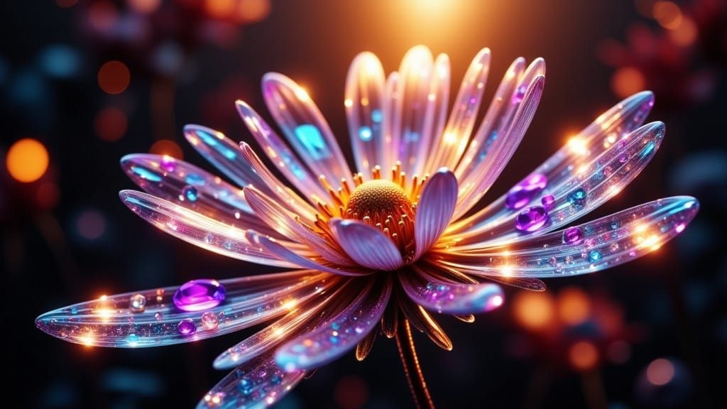 Vibrant Floral Macro in Radiant Light