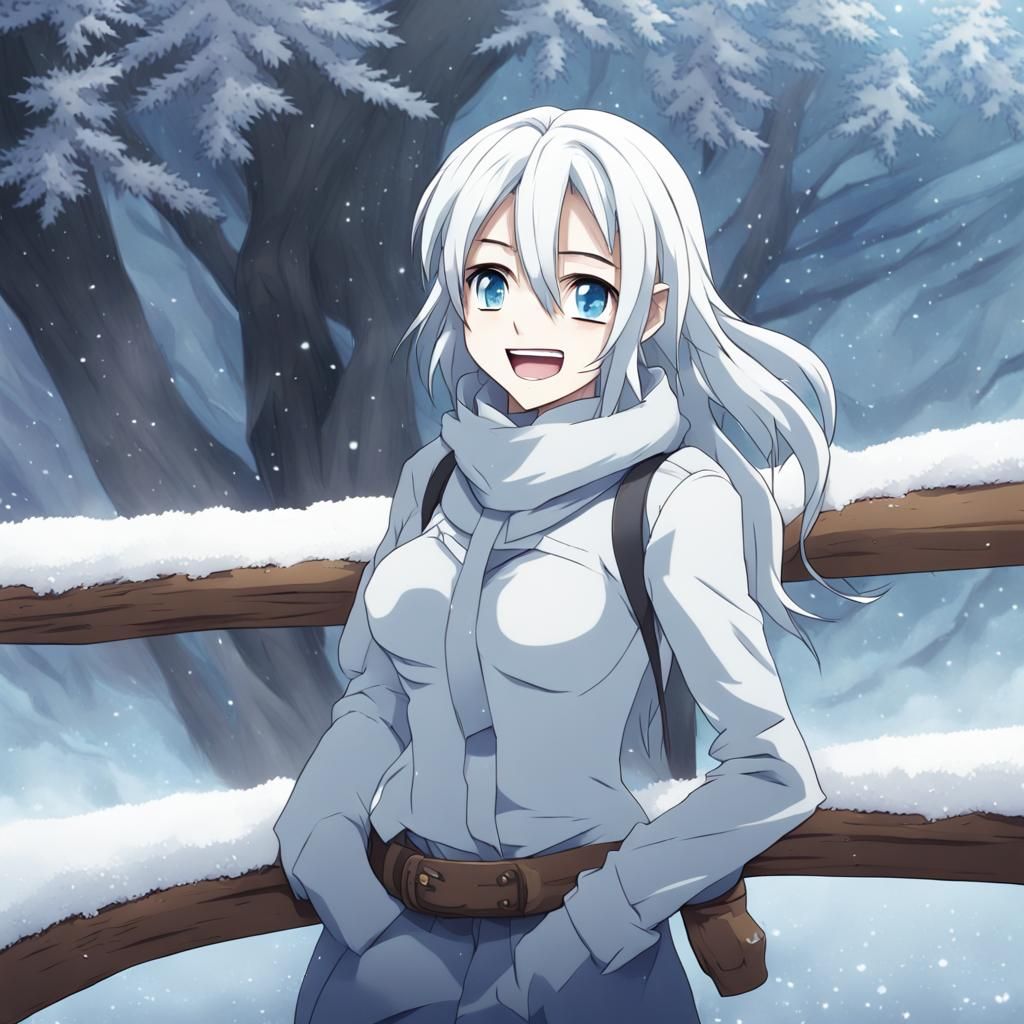 Mischievous Giant Frost Ymir in Anime Style