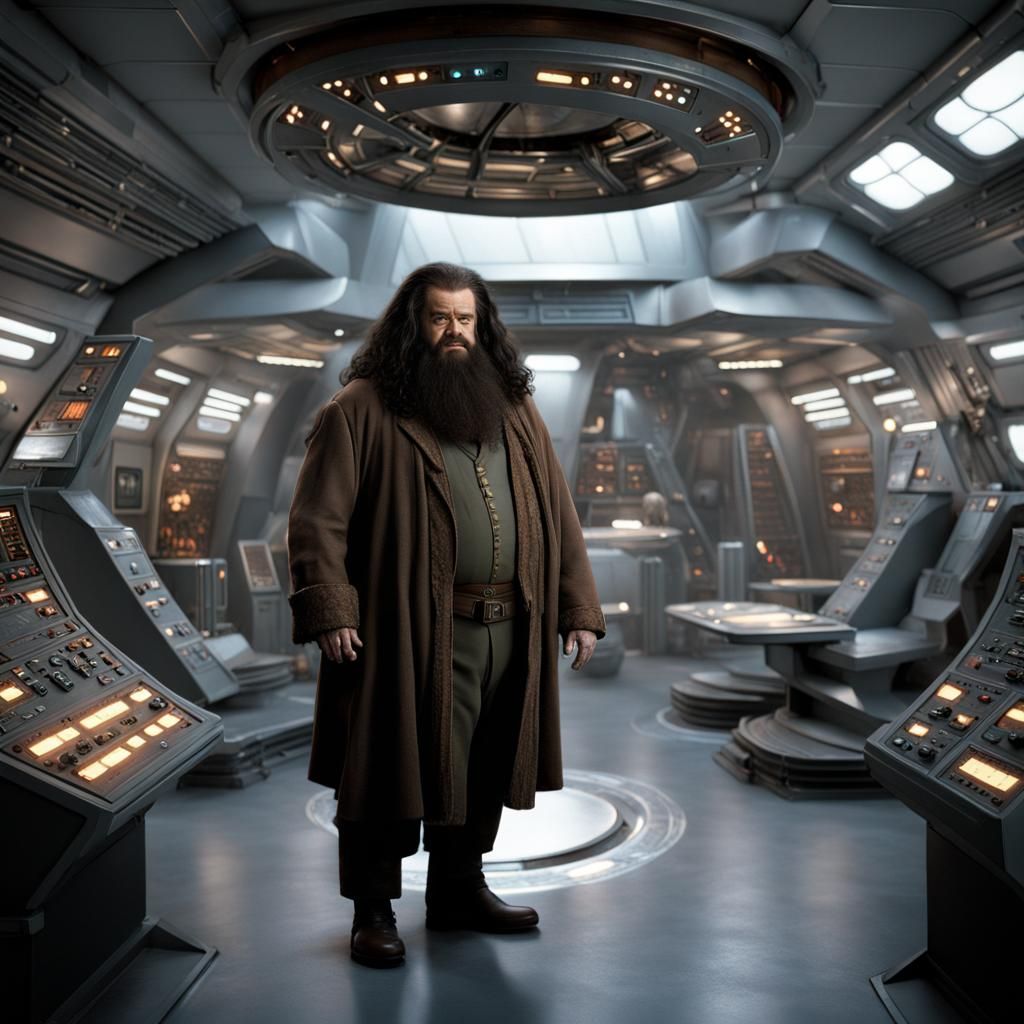 Oh no! Hagrid got kidnapped by aliens!