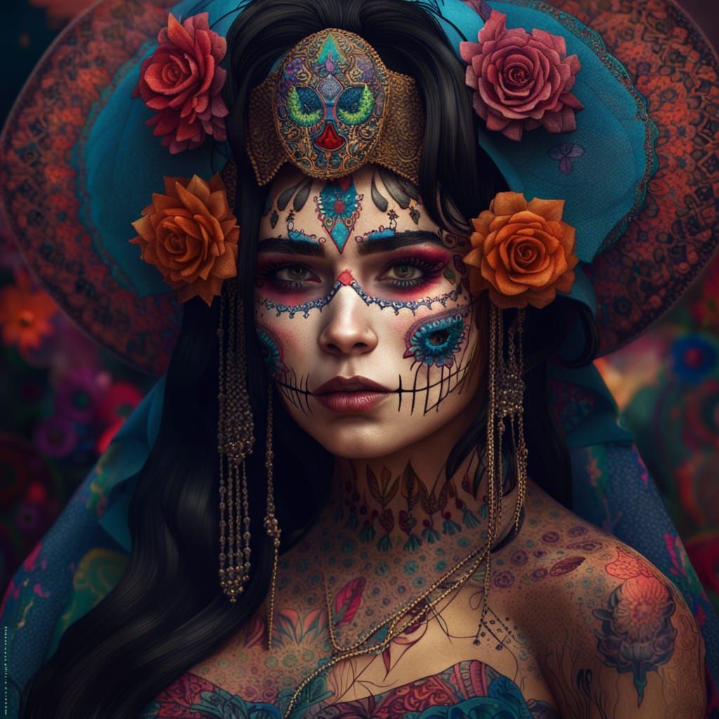 mexican catrina makeup