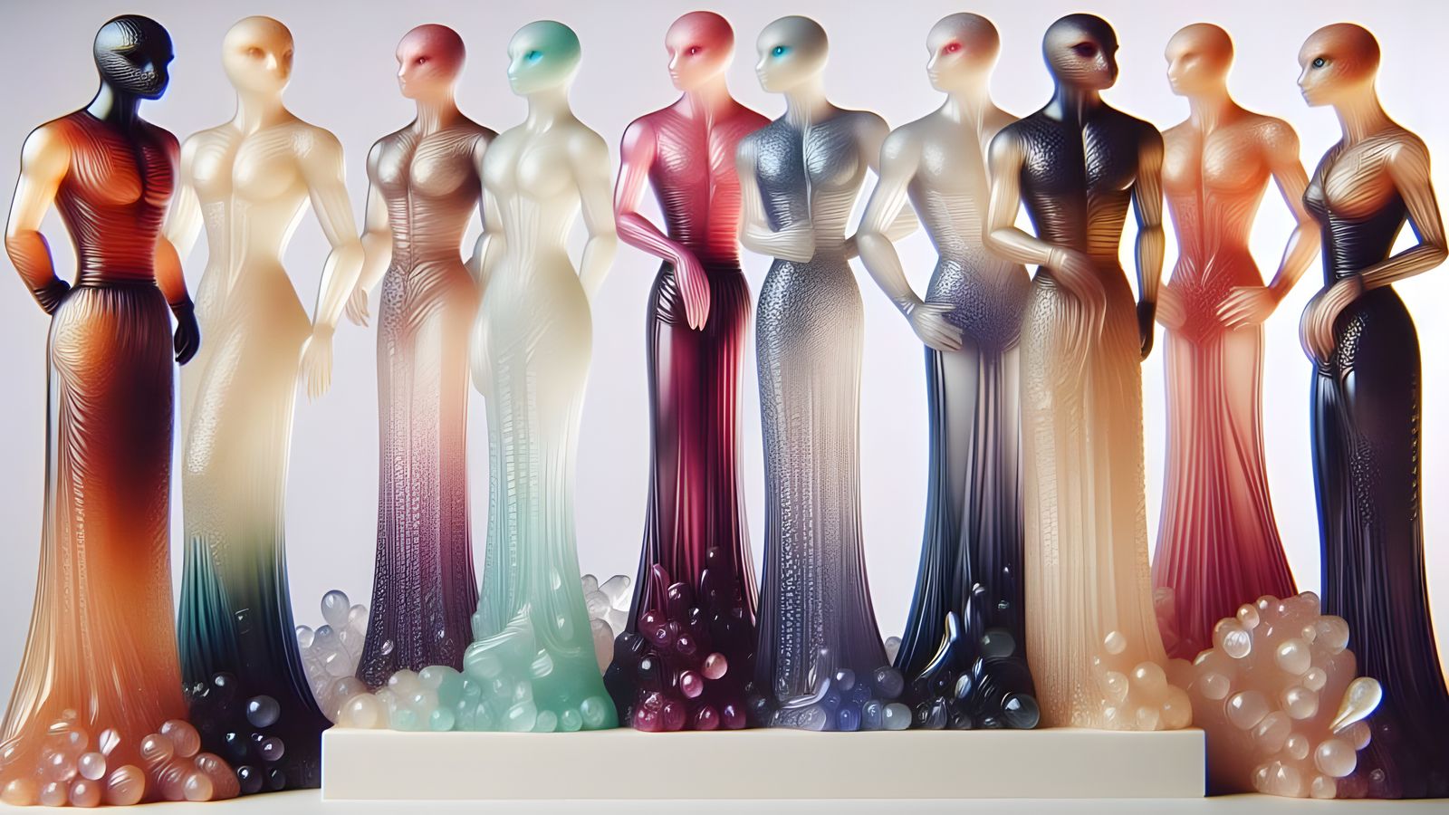 Out of this world crystal & glass figurines.