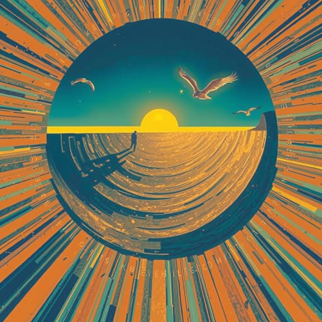 Ethereal Alien Landscape in Futuristic Art Style