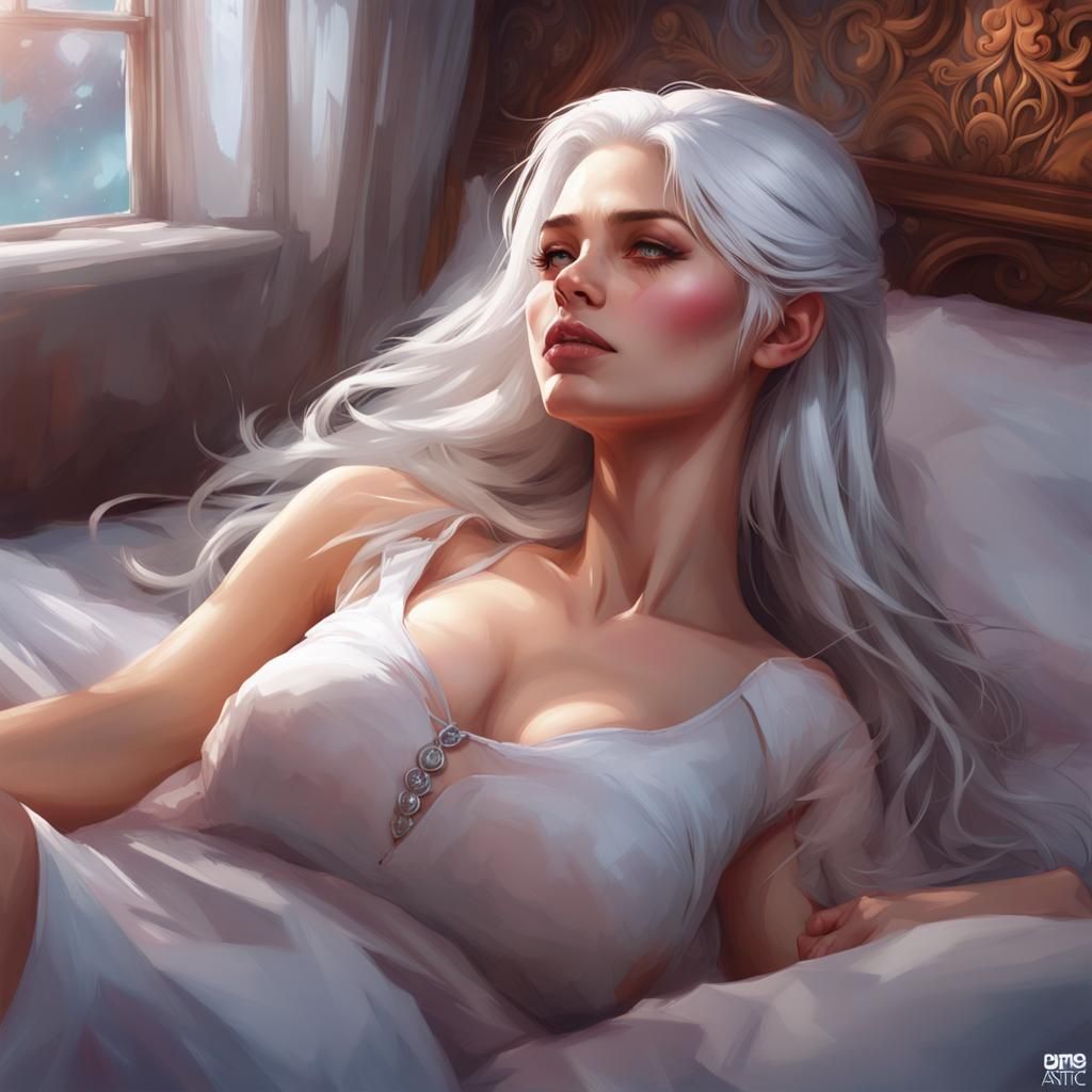 Romantic Kiss Portrait in Hyperdetailed Style