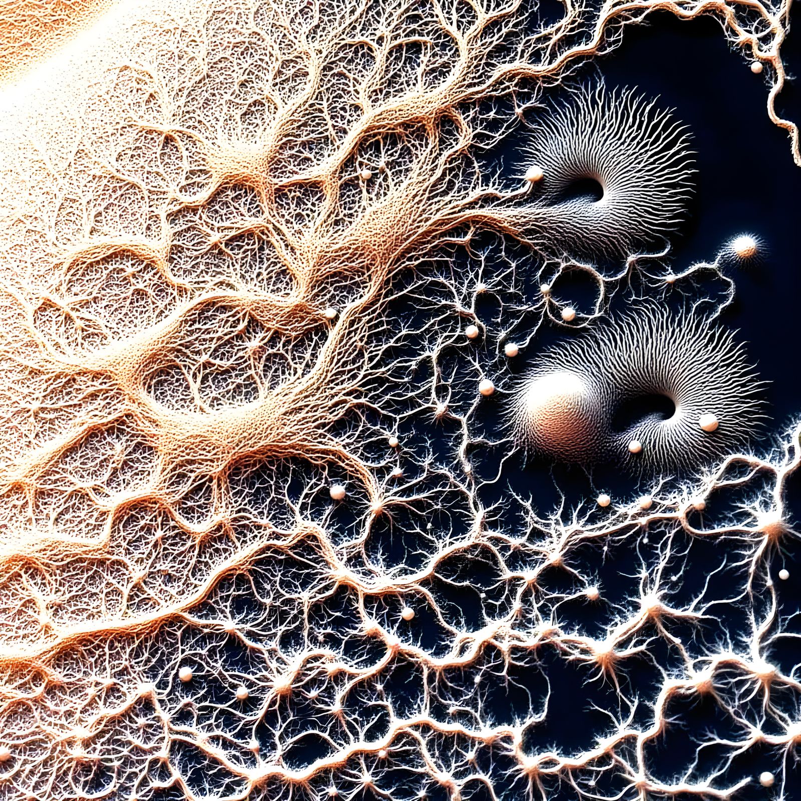 Opalescent Banshee Seaweed in Fractal Wave Dreamscape