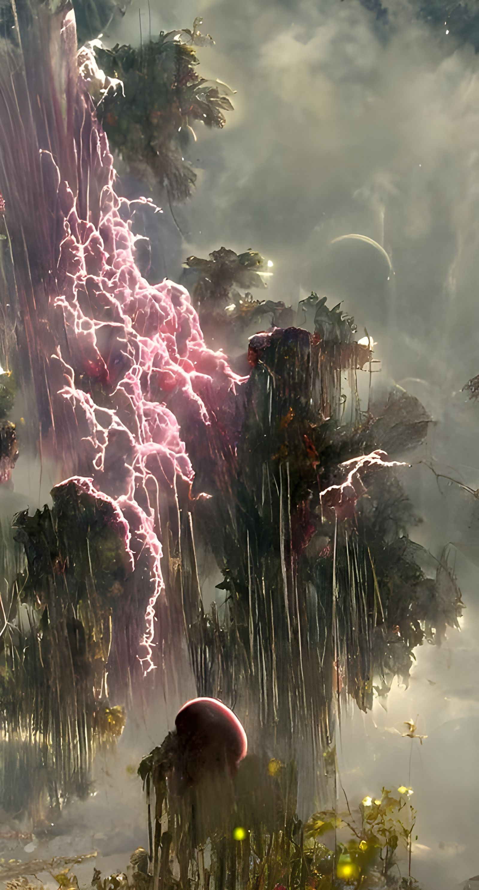 Night Thunderstorm Digital Painting