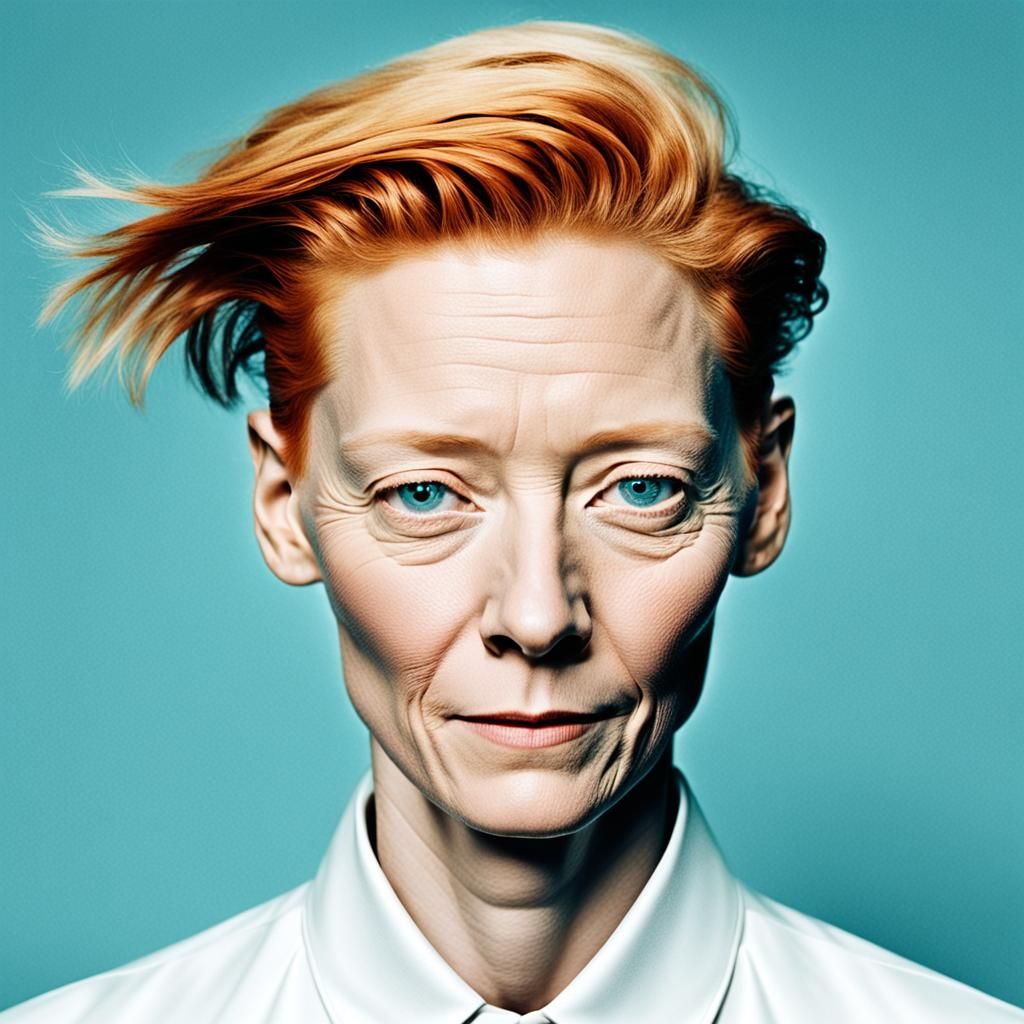 Striking Portrait with Color Separation Effect