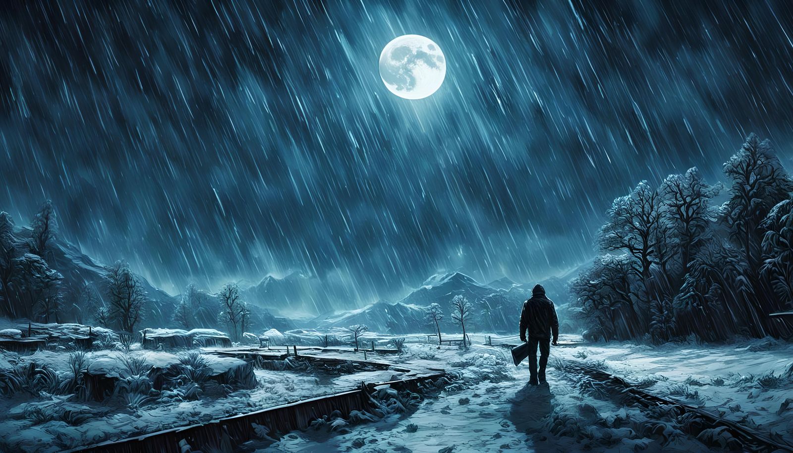 Sun and Moon in Comic Book Art Style