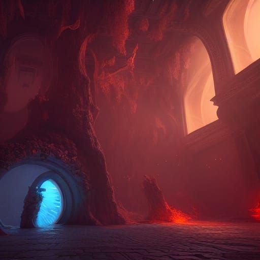 Fantastical Portal Concept Art in Deep Color