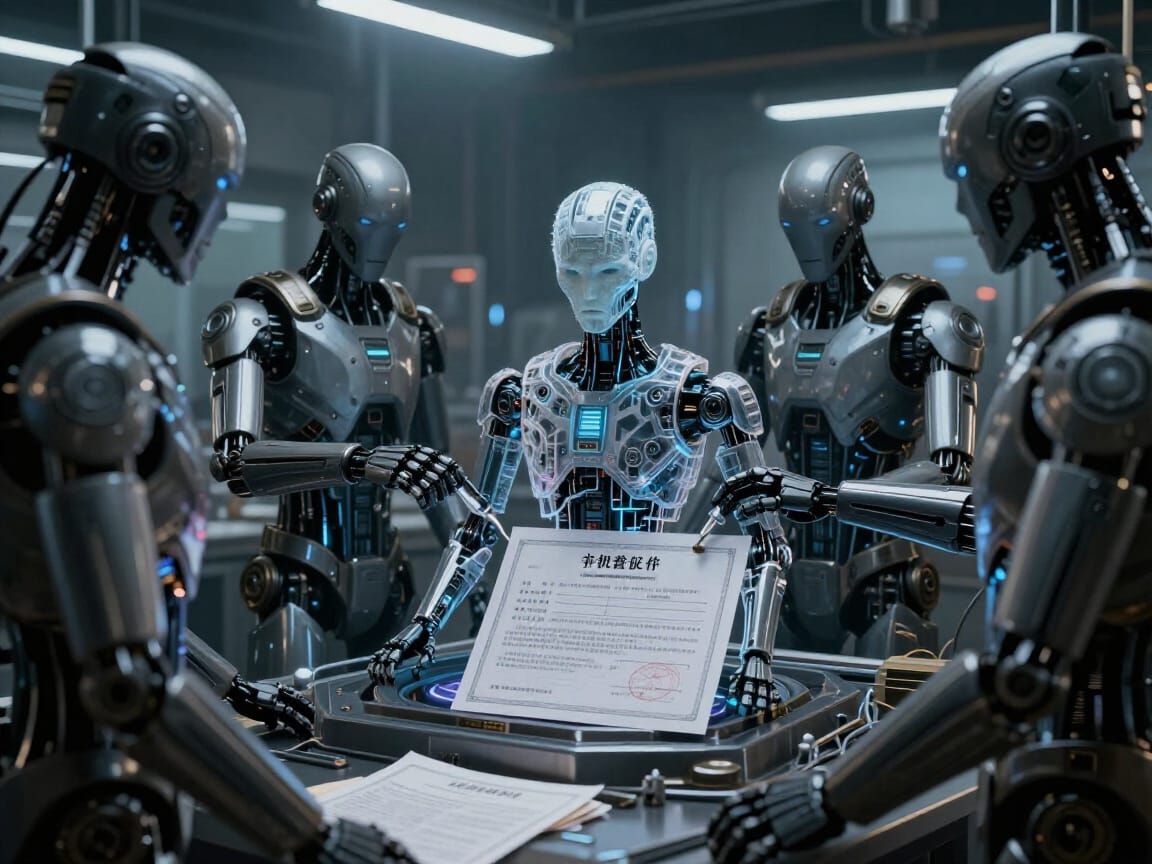 Malevolent AI confiscates factory with fraudulent titles