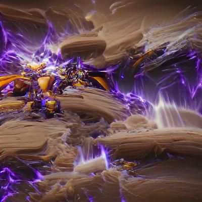 Wrathful Athena in Battle Armor, 8K Resolution