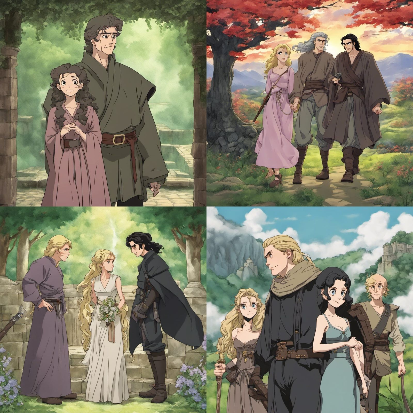 A memorable scene from "The Princess Bride" movie - Anime Style