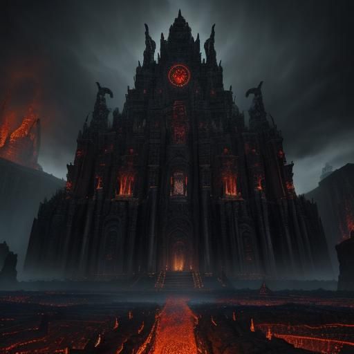 Dark Temple of Evil Gods, Digital Matte Painting
