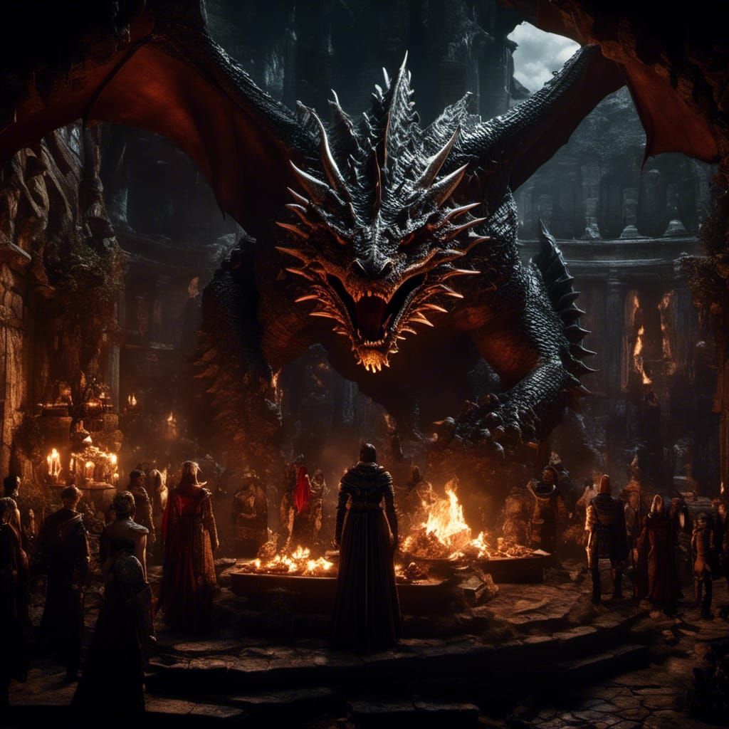 Dark Fantasy Christmas Tavern Celebration