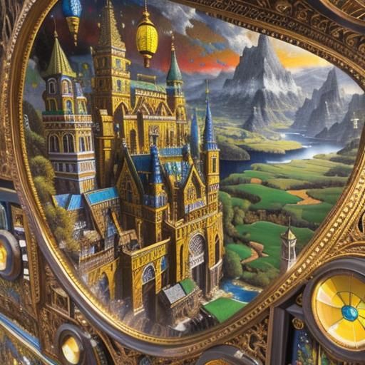 Mythical Landscape in Richard Dadd Style