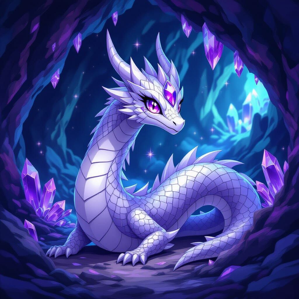 New Dragon-Type Pokemon - Amedra, the Amethyst Dragon