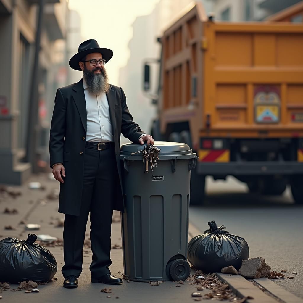 Ultra-Orthodox Jew with Keys: Ash Thorp Inspired Art