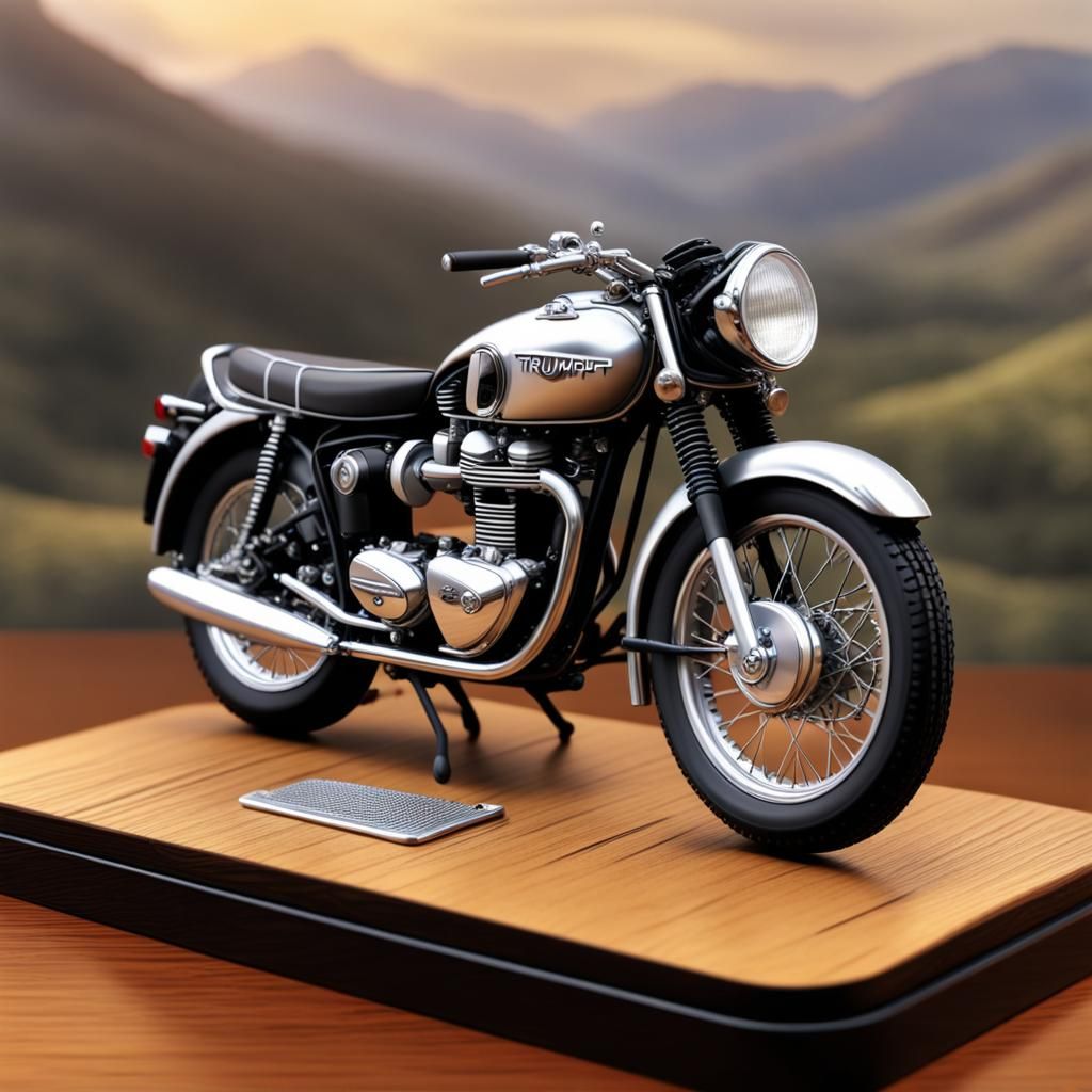 1/64 Triumph 1955 trophy motorcycle