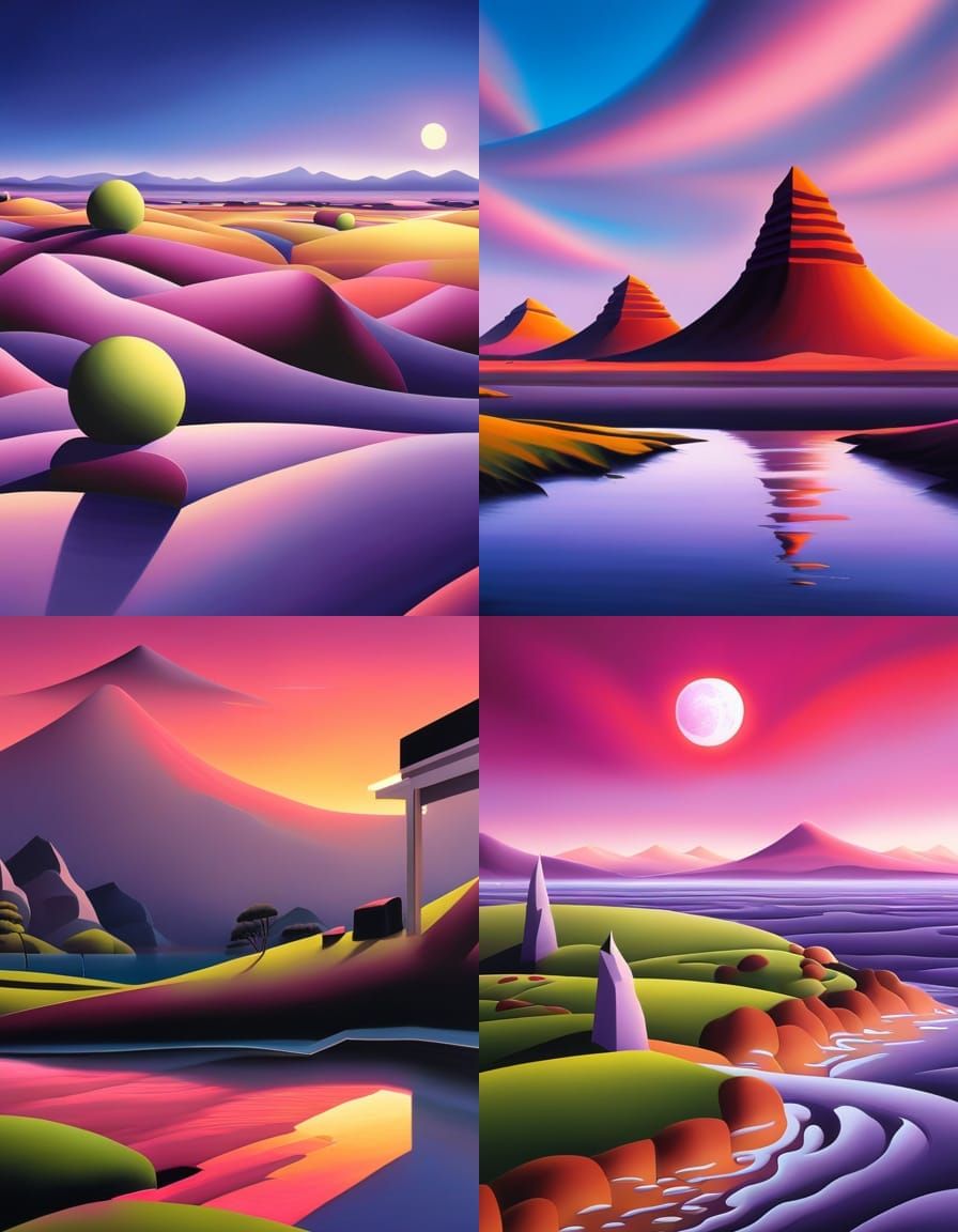 Abstract Figure in Bold Digital Painting