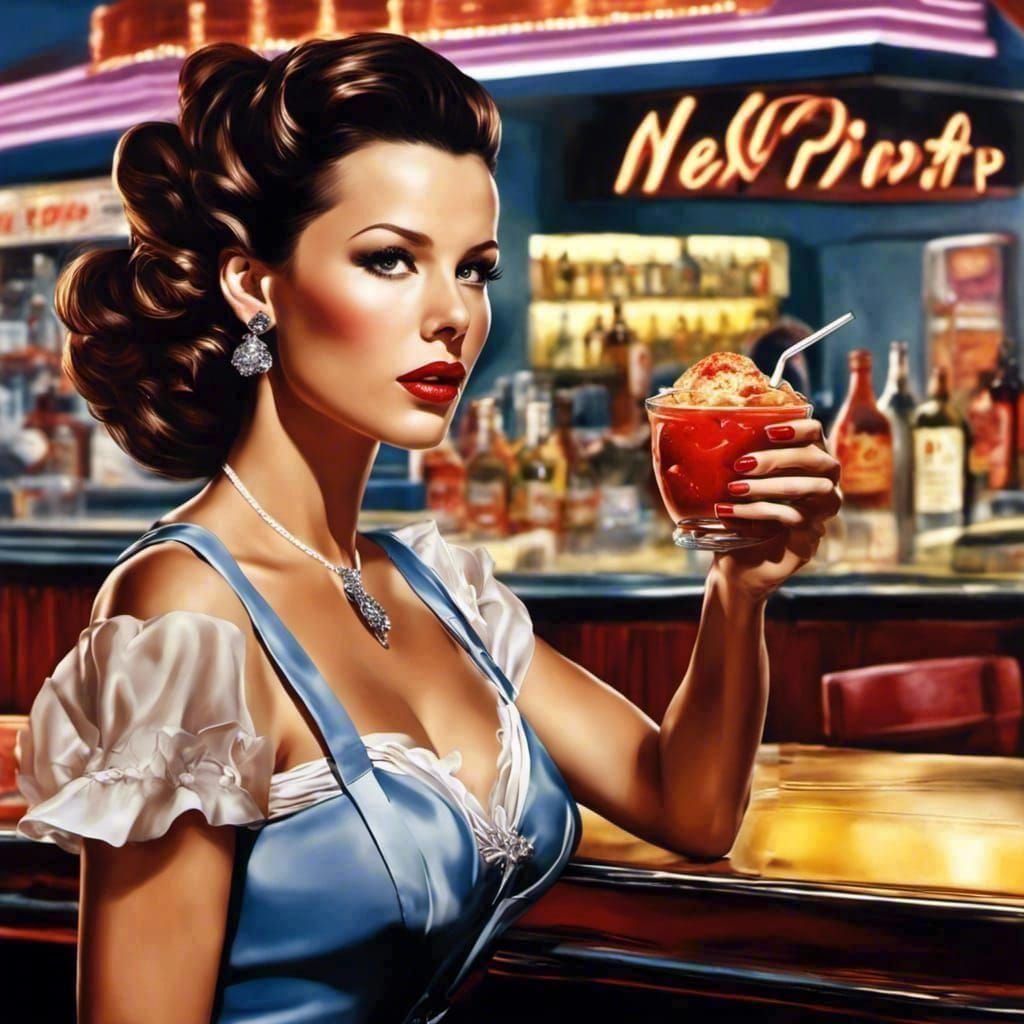 Kate Beckinsale 1940s Pin-up 🎦🎞️❤️