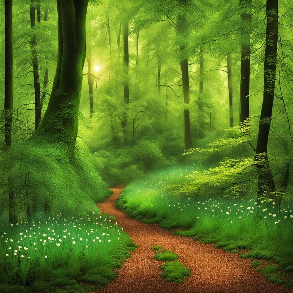 Enchanted Forest Scene with Elf, Professional Photography