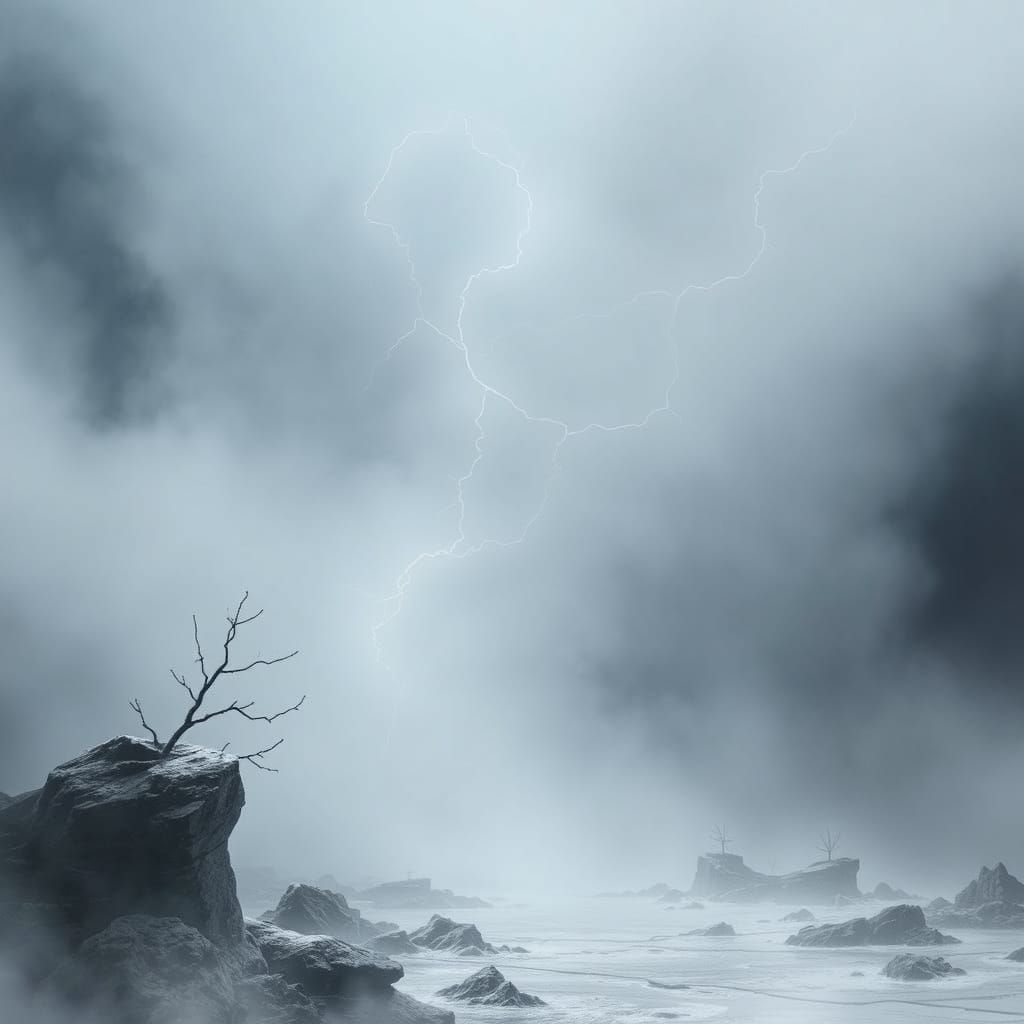 Abstract Image of Gray Magic Concept