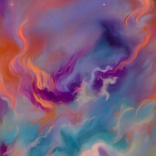 Ethereal Sunset on a Distant Planet in Cosmic Digital Art