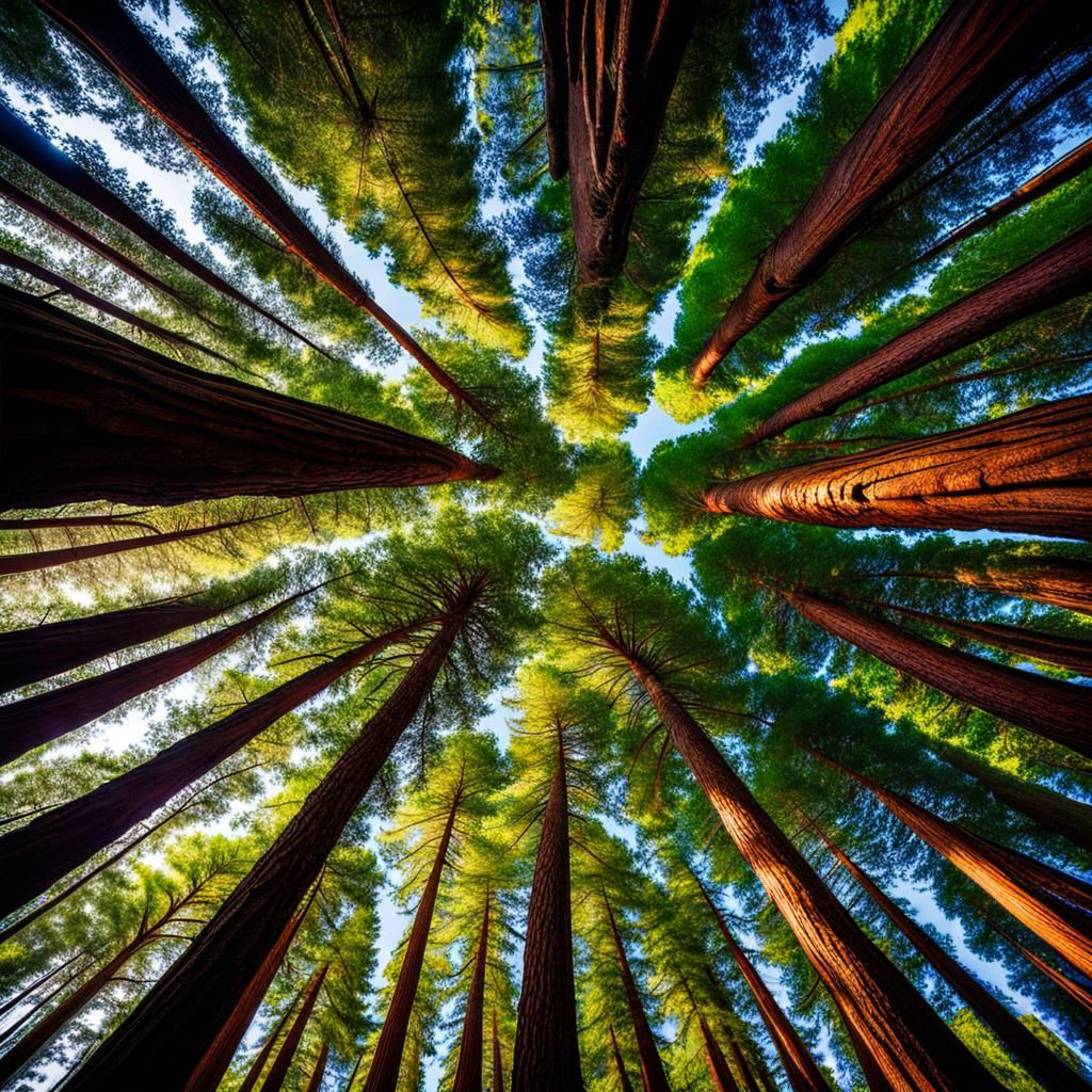 Majestic Redwood Forest Landscape