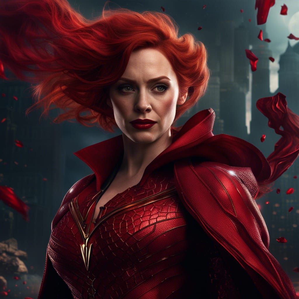 Scarlet Witch Detailed Matte Painting