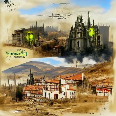 Fallout 4 Inspired Ruined Cityscape Concept Art