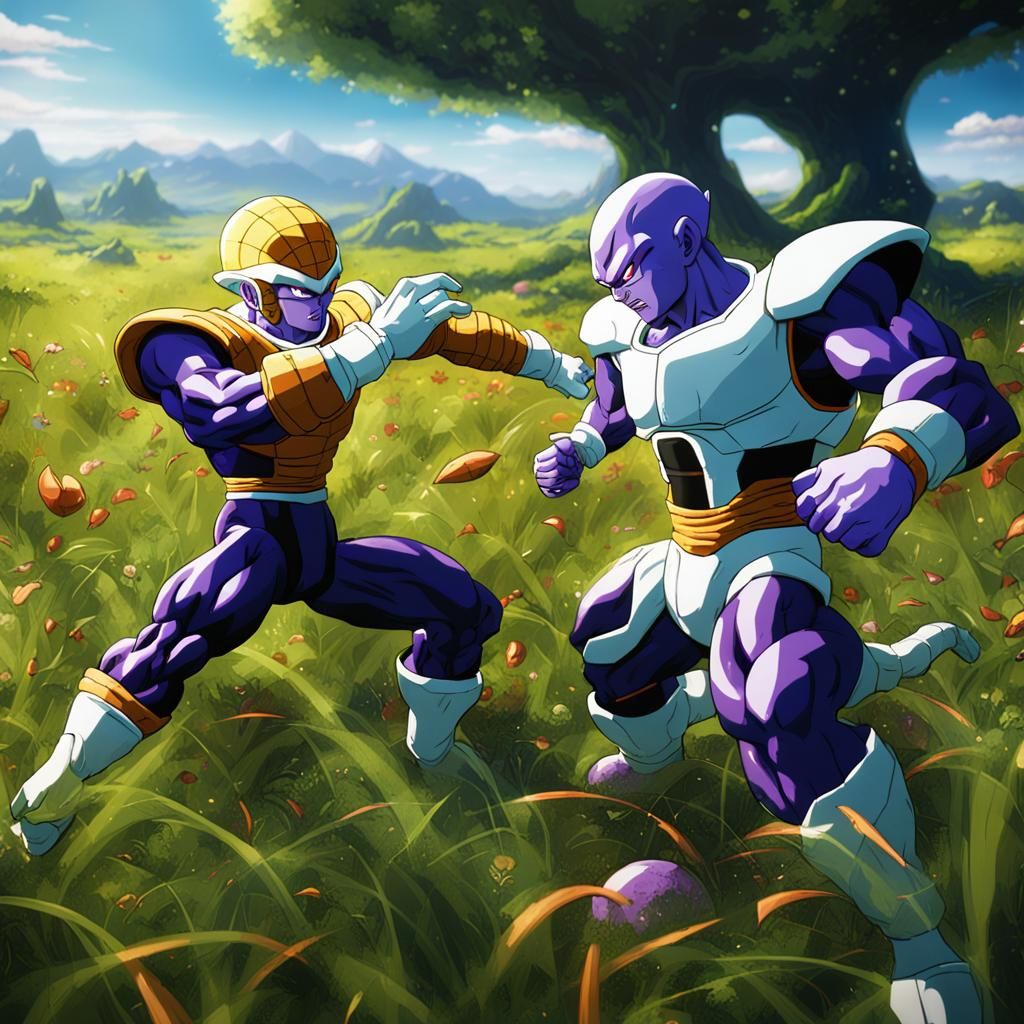 Frieza and Cell Clash: Dragon Ball Z Concept Art