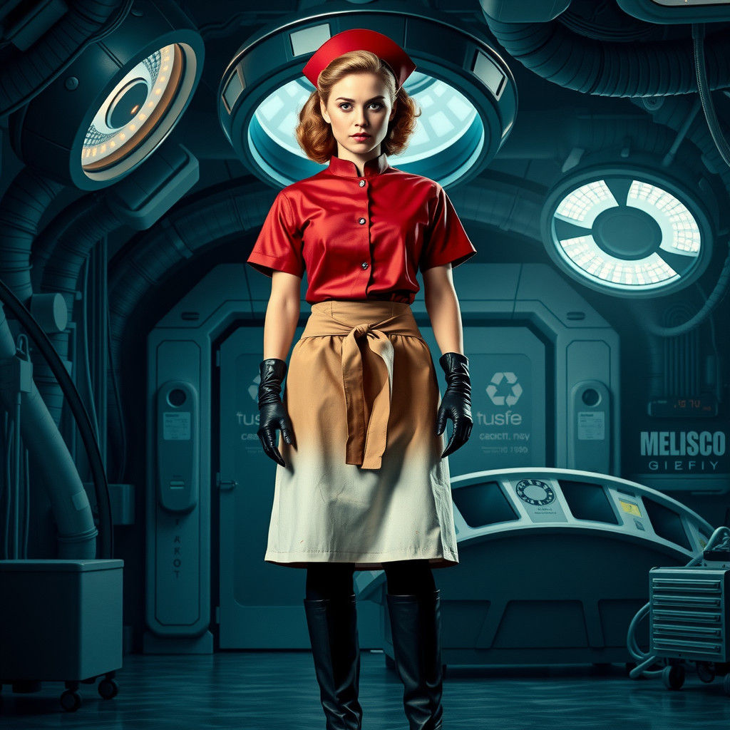 Zsa Zsa Gabor as a Fierce Nurse in a Dark Operating Theater